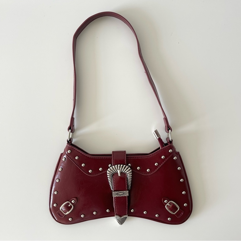 NWOT shoulder bag western buckle studded